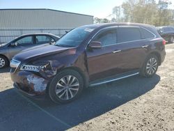 Salvage cars for sale at Gastonia, NC auction: 2014 Acura MDX Technology