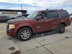 Salvage cars for sale at Grand Prairie, TX auction: 2008 Ford Expedition Limited