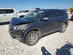 Salvage cars for sale from Copart Temple, TX: 2016 Honda CR-V EX