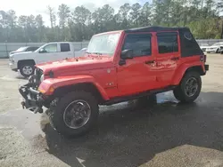 Salvage cars for sale at Harleyville, SC auction: 2017 Jeep Wrangler Unlimited Sahara