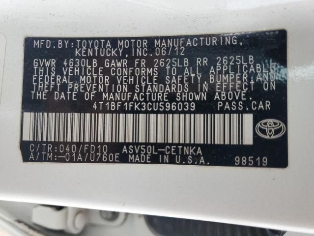 2012 Toyota Camry Base