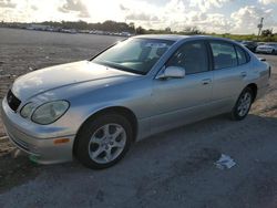 Salvage cars for sale at West Palm Beach, FL auction: 2001 Lexus GS 300