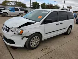 Dodge Caravan Vehiculos salvage en venta: 2016 Dodge Grand Caravan SE