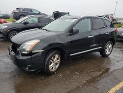 Salvage cars for sale at Woodhaven, MI auction: 2015 Nissan Rogue Select S