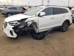 Salvage cars for sale at auction: 2017 Hyundai Santa FE SE