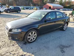 Salvage cars for sale at Mendon, MA auction: 2011 Audi A4 Premium