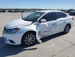 Salvage cars for sale at Grand Prairie, TX auction: 2018 Nissan Sentra S