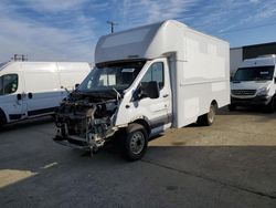 Salvage trucks for sale at Sacramento, CA auction: 2017 Ford Transit T-350 HD