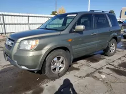 Salvage cars for sale at Littleton, CO auction: 2007 Honda Pilot EXL