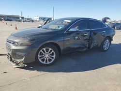 Salvage cars for sale at Grand Prairie, TX auction: 2017 Chevrolet Malibu LT