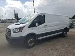 Salvage trucks for sale at Miami, FL auction: 2020 Ford Transit T-250