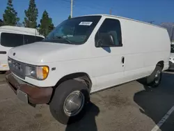 Salvage trucks for sale at Rancho Cucamonga, CA auction: 2001 Ford Econoline E350 Super Duty Van