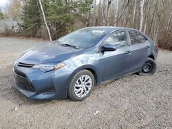 Salvage cars for sale at Cookstown, ON auction: 2017 Toyota Corolla L