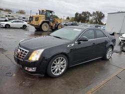 Salvage cars for sale at Sacramento, CA auction: 2012 Cadillac CTS Premium Collection