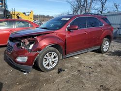 Salvage cars for sale at West Mifflin, PA auction: 2016 Chevrolet Equinox LT