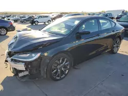 Salvage cars for sale at Grand Prairie, TX auction: 2015 Chrysler 200 S