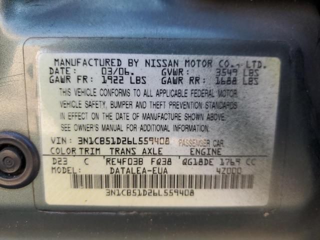 2006 Nissan Sentra 1.8