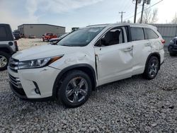 Salvage cars for sale at Wayland, MI auction: 2018 Toyota Highlander Limited