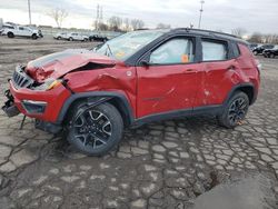 Salvage cars for sale at Woodhaven, MI auction: 2019 Jeep Compass Trailhawk