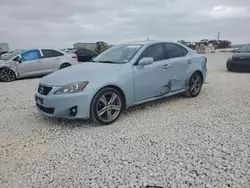 Salvage cars for sale at Taylor, TX auction: 2012 Lexus IS 250