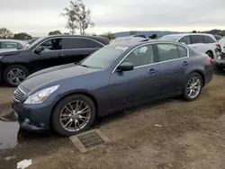 Salvage cars for sale from Copart San Martin, CA: 2012 Infiniti G37 Base