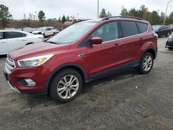 Ford salvage cars for sale: 2018 Ford Escape SE