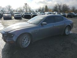 Salvage cars for sale at Portland, OR auction: 2007 Maserati Quattroporte M139