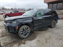 Jeep salvage cars for sale: 2022 Jeep Grand Cherokee L Overland