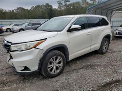 Toyota Highlander salvage cars for sale: 2015 Toyota Highlander LE