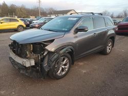 Salvage cars for sale at York Haven, PA auction: 2014 Toyota Highlander LE