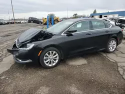 Salvage cars for sale at Woodhaven, MI auction: 2016 Chrysler 200 Limited