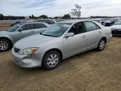 Salvage cars for sale at American Canyon, CA auction: 2003 Toyota Camry LE