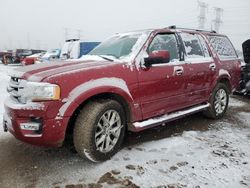 Salvage cars for sale at Elgin, IL auction: 2016 Ford Expedition Limited