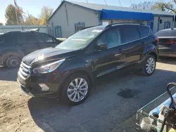 Salvage cars for sale at Wichita, KS auction: 2019 Ford Escape SEL