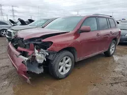 Salvage cars for sale at Elgin, IL auction: 2010 Toyota Highlander