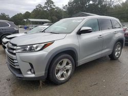 Salvage cars for sale from Copart Savannah, GA: 2017 Toyota Highlander Limited