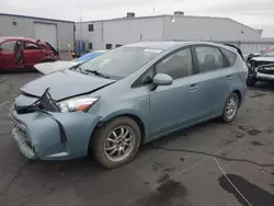 Salvage cars for sale at Vallejo, CA auction: 2015 Toyota Prius V