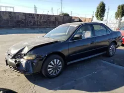 Salvage cars for sale at Wilmington, CA auction: 2002 Honda Accord LX