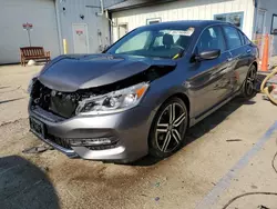 Honda salvage cars for sale: 2016 Honda Accord Sport