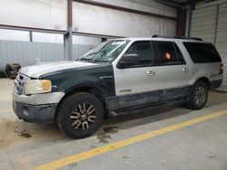 Ford salvage cars for sale: 2007 Ford Expedition EL XLT