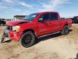 Salvage cars for sale at Amarillo, TX auction: 2012 Nissan Titan S