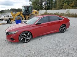 Honda salvage cars for sale: 2021 Honda Accord Sport