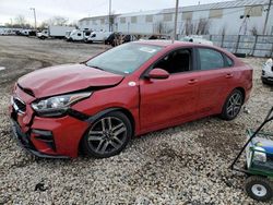 Salvage cars for sale at Franklin, WI auction: 2019 KIA Forte GT Line