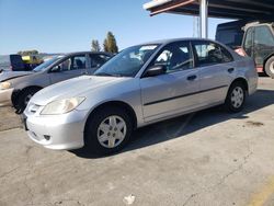 Salvage cars for sale at Hayward, CA auction: 2004 Honda Civic DX VP