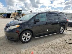 Salvage cars for sale from Copart Arcadia, FL: 2011 Toyota Sienna LE