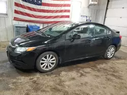 Honda Civic ex salvage cars for sale: 2012 Honda Civic EX