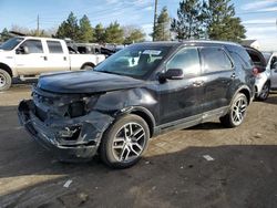 Salvage cars for sale at Denver, CO auction: 2016 Ford Explorer Sport