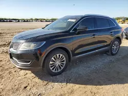 Salvage cars for sale at San Antonio, TX auction: 2016 Lincoln MKX Select