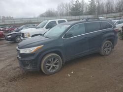 Salvage cars for sale at Davison, MI auction: 2014 Toyota Highlander LE