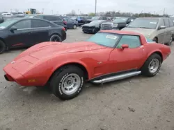 Salvage cars for sale from Copart Indianapolis, IN: 1978 Chevrolet Corvette